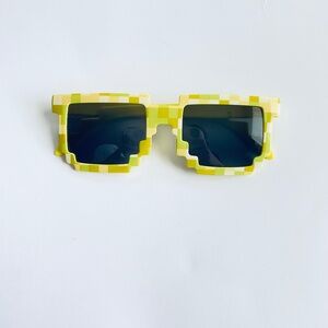 Yellow Sunglasses Mosaic Square Thug